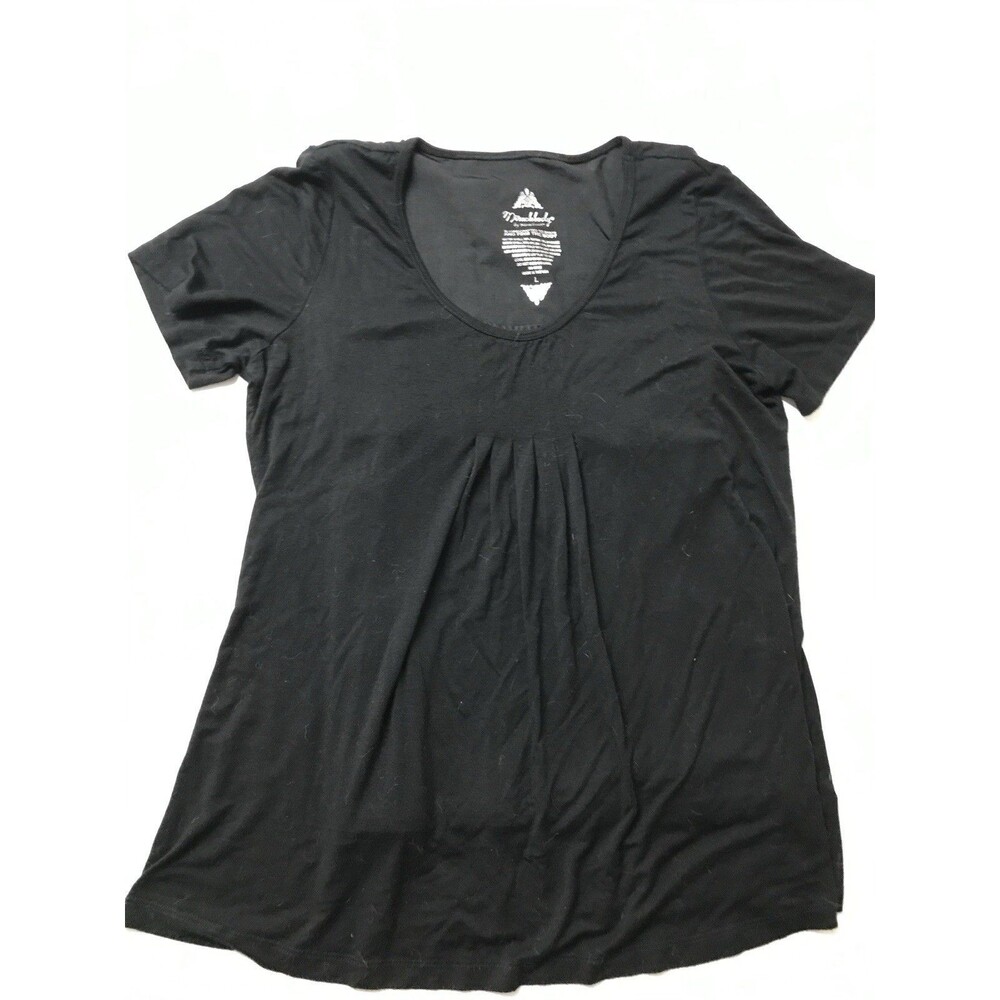 Miraclebody By Miraclesuit Knit Tunic Size Large Black Slimming EXC